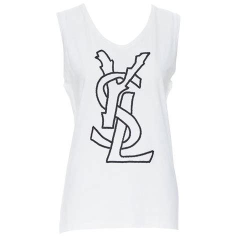 ysl tank top logo|ysl t shirt women.